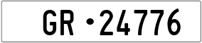 Trailer License Plate